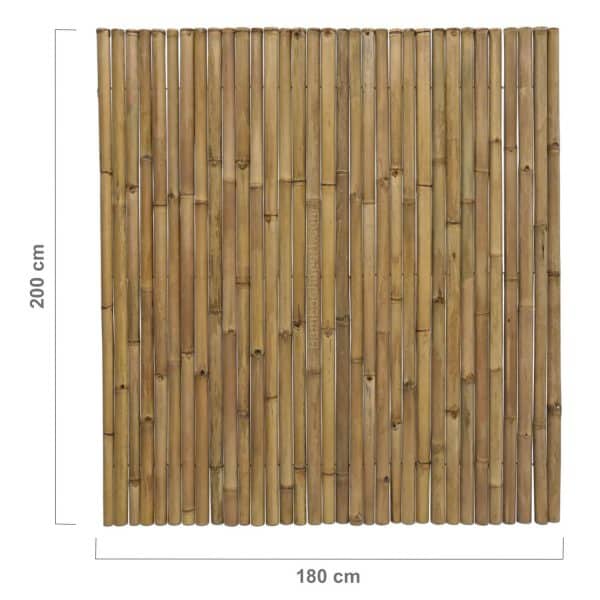 bamboemat deluxe 180 x 200 cm uitgerold